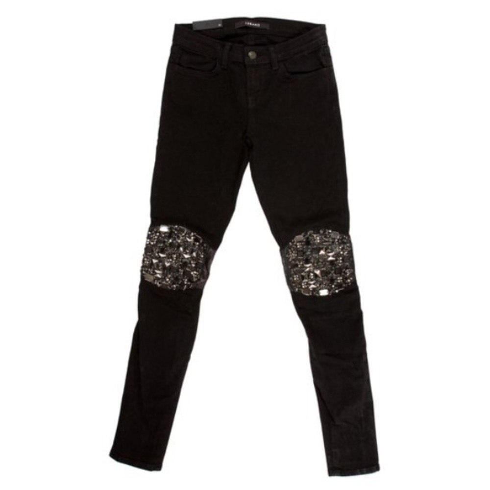 J Brand Embellished Skinny Jeans